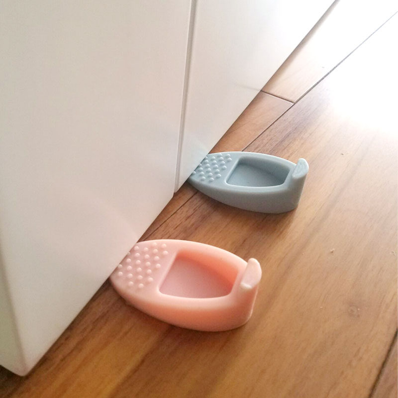 Creative silicone door block no punching anti-pinch hand silent door block door plug windproof door plug safety door card door door door after anti-collision