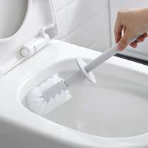 Toilet brush set with base No dead angle to wash the toilet without punching household toilet toilet cleaning brush idea