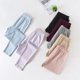 Autumn pants women's pure cotton thin mid-waist inner wear elastic slim solid color large size warm base linen underwear home pajama pants