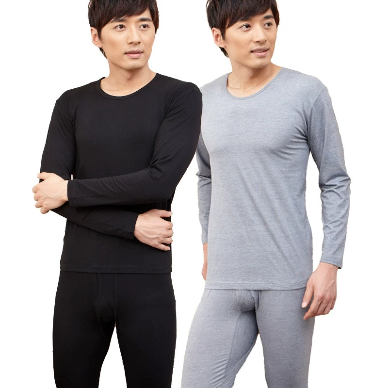 Xưởng cung cấp trực tiếp quần áo nam mùa thu quần dài phù hợp với đồ lót nam modal mỏng phần đế cơ bản XL để giữ ấm - Phù hợp với nóng lên