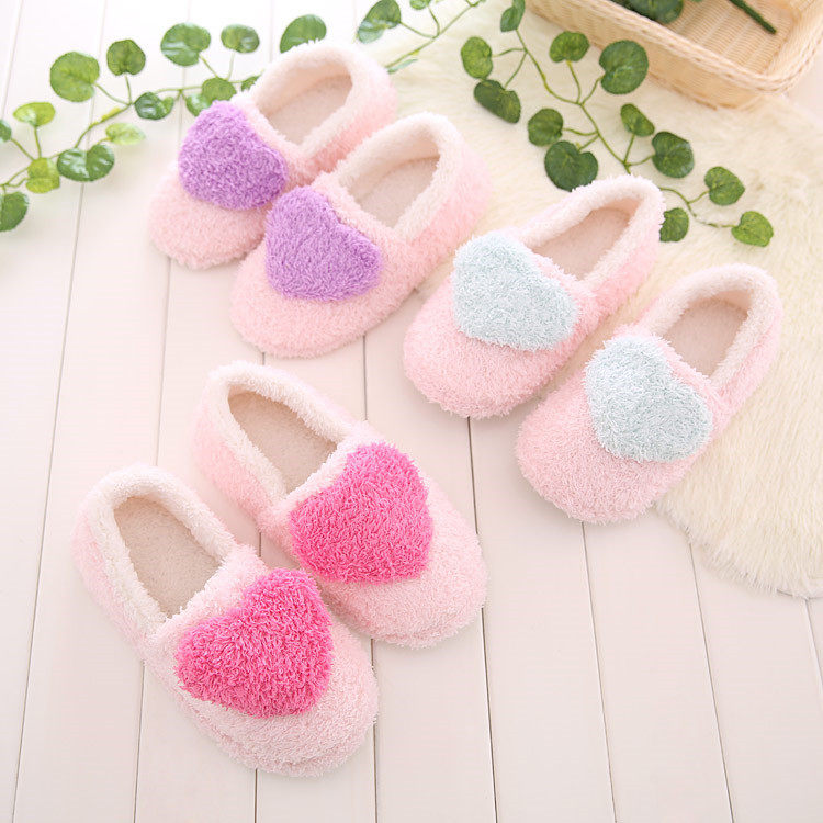 Thickened Warm Boots Cuddly Fluffy Loving Bag Heel Moon Shoes Autumn Winter Thickened Rubber Bottom Anti Slip Pregnant Woman Shoes Slippers