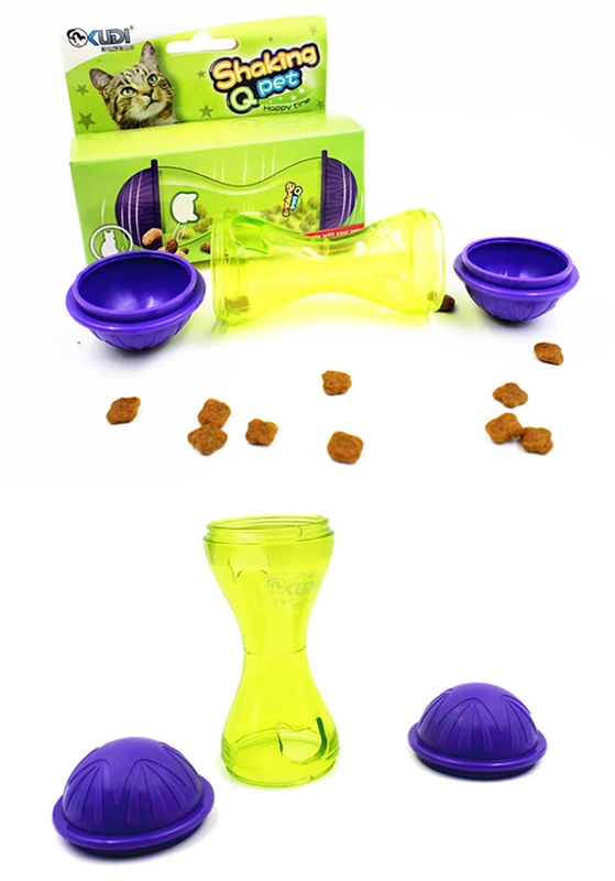 Chó rò rỉ thức ăn bóng cốc rò rỉ thiết bị nhỏ Teddy mèo Golden Retriever thú cưng vừa lớn chó chậm thức ăn bát đồ chơi giáo dục
