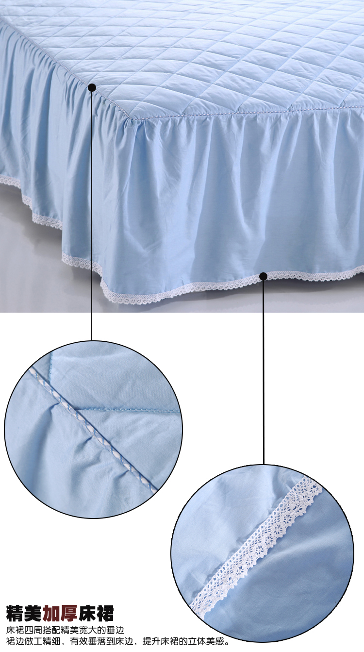 Cotton nhà dệt bộ đồ giường cotton màu sắc chăn bông / giường bọc bông đệm cộng với váy bông - Váy Petti váy giường khách sạn