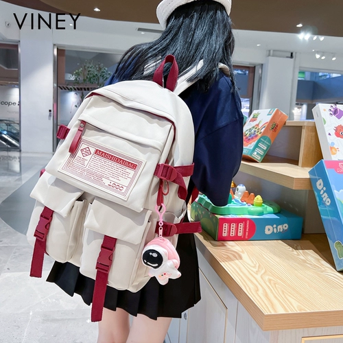 Viney Школьный рюкзак, сумка через плечо, вместительная и большая сумка для путешествий, для средней школы, подходит для студента