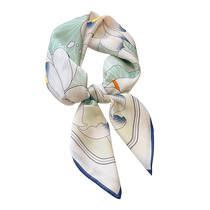 Viney Silk Scarf Womens 2024 New Autumn and Winter High-Quality Small Square Scarf Versatile Spring and Autumn Gift Mother Neck Protector