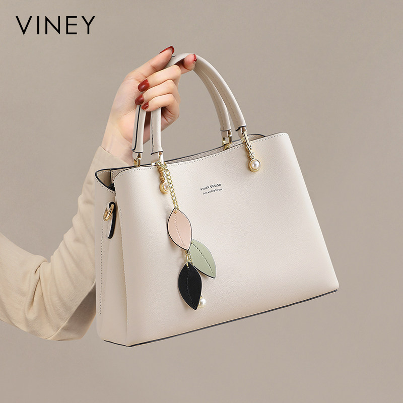 Viney Bag 2026 New Model Crossbody Light Luxury Single Shoulder 2025 Mom's Handbag Genuine Leather Women's Bag Commuting High-End Feel