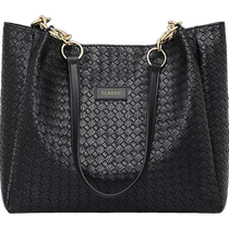 Viney Tote Bag Womens 2024 New Genuine Leather Womens Bag Large Bag Commuting Large Capacity Shoulder Bag Woven Bag