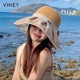 Viney Fischerhut, Sonnenschutzhut für Damen, Sommer 2025, neues Vinyl, Outdoor, Radfahren, Anti-UV, große Krempe