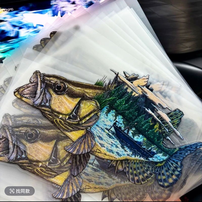 Donz Limited Edition Lure Peripheral Car Stickers: Bass, White-Spotted Mandarin Fish, Mandarin Fish, Black Fish, California Bass Donz Limited Edition Lure Peripheral Car Stickers: Bass, White-Spotted Mandarin Fish, Mandarin Fish, Black Fish, California Bass