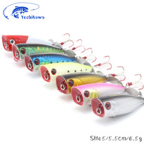 Grassroots Road Subwave Climbing Fake Bait Pencil Floating Surface Series High Noise Propeller Teething Army Fish California Bass 6 5g