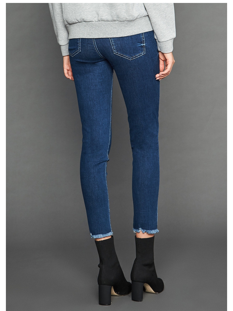 Iger E & joy2018 quần jean nữ mùa đông retro mới 8E0823059 quần jean nữ