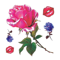 Dance accessories props rose tattoo stickers sexy clavicle simulation butterfly scar cover tattoo arm stickers