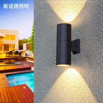 Outdoor Wall Lamp Villa Courtyard Large Doorway Pillar Light Outdoor Waterproof External Wall Lamp Double Head Up And Down Shine New Chinese