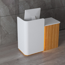 Brief modern online red clothing store cashiers shop small bar Terrace Supermarket Convenience Store Mix Custom Counter front