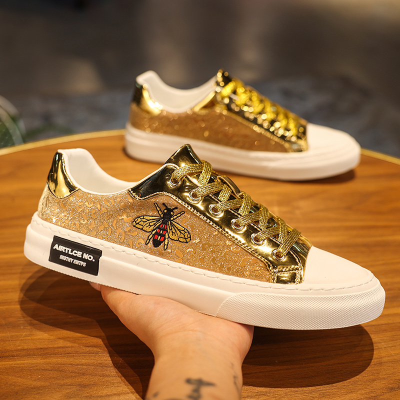 Men's Little Bee Shoes, Stylish European High-End Fashion Brand Men's Shoes, Summer 2026 New Casual Sneakers
