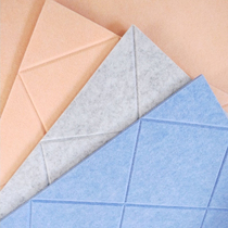 3D three-dimensional fiber sound-absorbing board soundproof wall sticker KTV recording studio home theater wall decoration ugly transformation