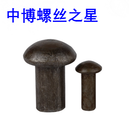 Iron color GB867 round head iron rivets half round head solid rivets ￠5*20 22 25 30 35