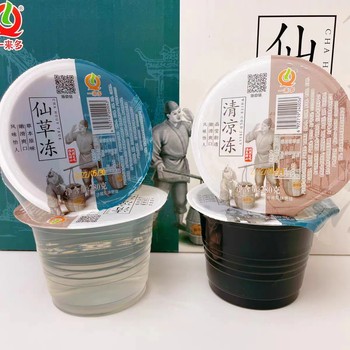 Yilaiduo cool frozen grass jelly black and white jelly