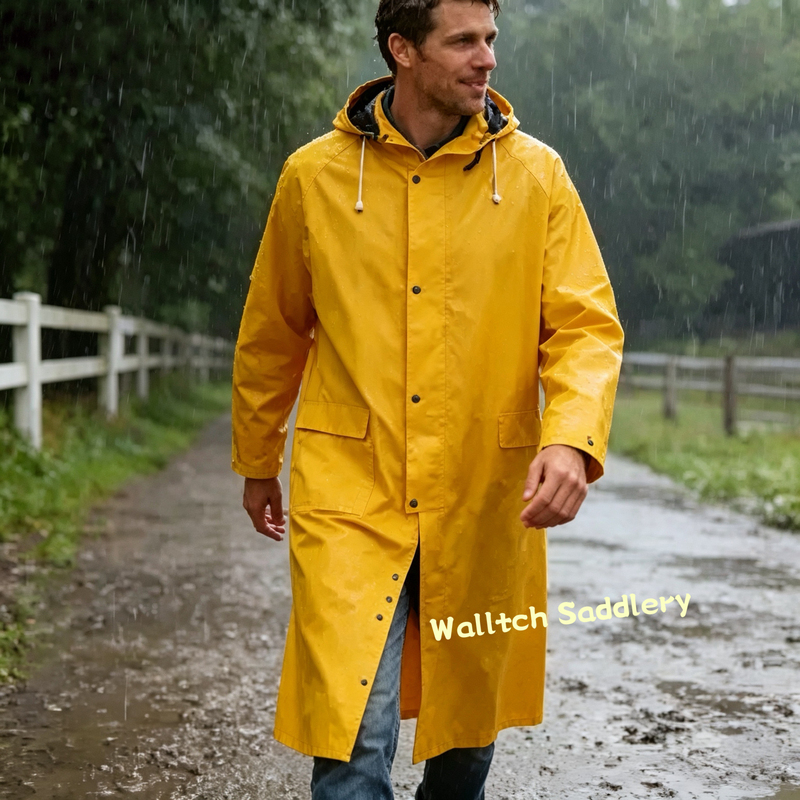 Equestrian-Specific Long Equestrian Raincoat for Adults and Children, Parent-Child Style, Waterproof with Back Slit, Silent Rain Poncho for Horseback Riding and Outdoor Activities Equestrian-Specific Long Equestrian Raincoat for Adults and Children, Parent-Child Style, Waterproof with Back Slit, Silent Rain Poncho for Horseback Riding and Outdoor Activities