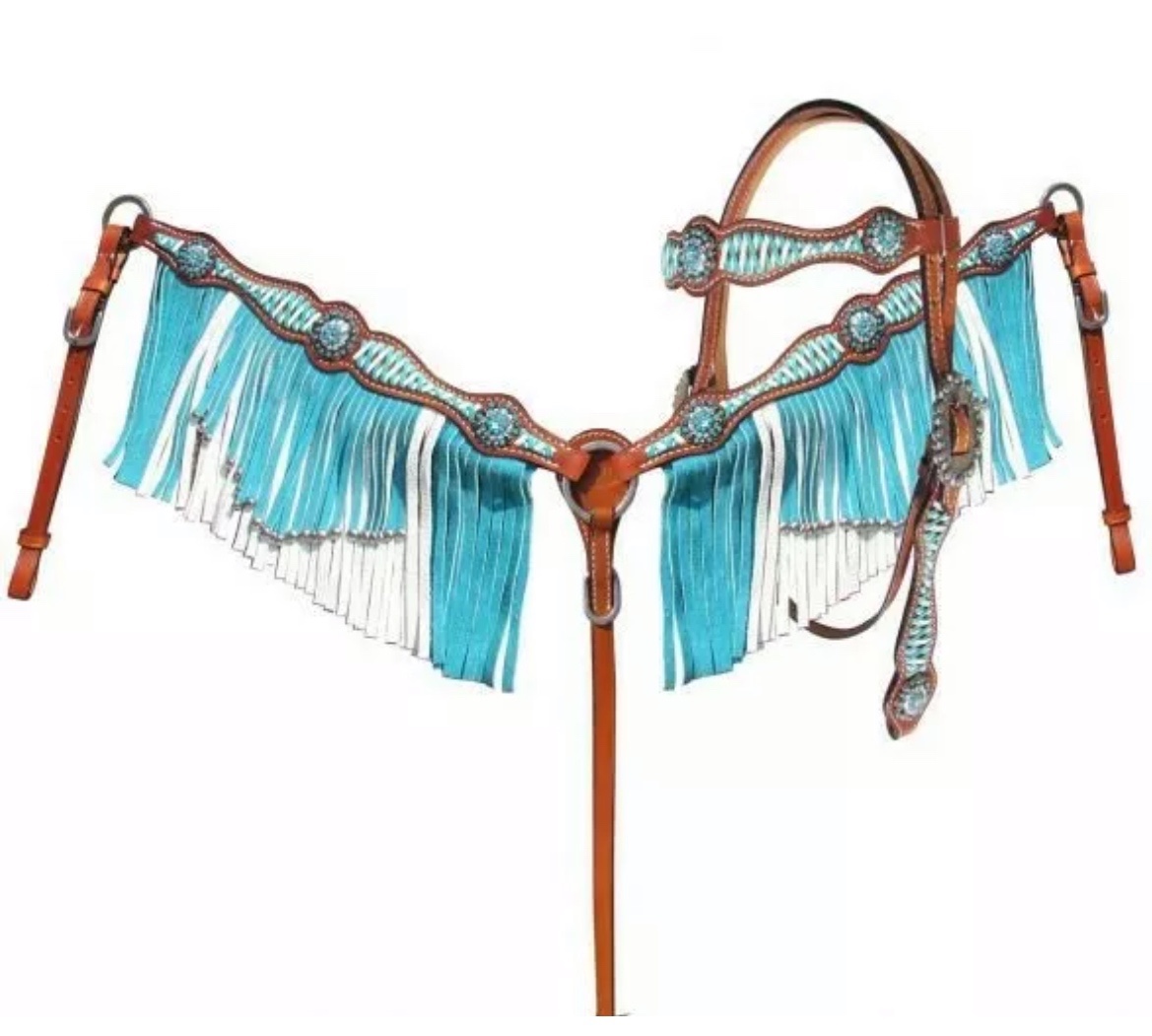 US imports Showman leather stream west of cowboy water reins chest band outdoor saddle toy accessories
