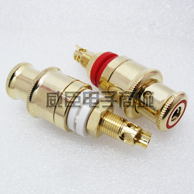 Professional Acoustics German Import Power Amplifier Banana Plug Sound Box Post Wiring Terminal Pure Copper Gilded Free