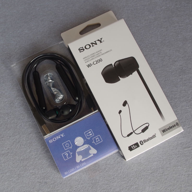 Wi-C200 C100 Xb400 Wireless Bluetooth Earphones Neckband In-Ear Sports Running Earphones Magnetic Call Function
