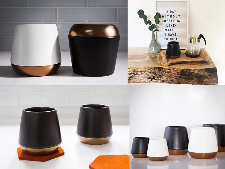 FELLOW-Joey вакуум покрытие двойной керамика из нержавеющей стали изоляция кофе кружка 237ml 