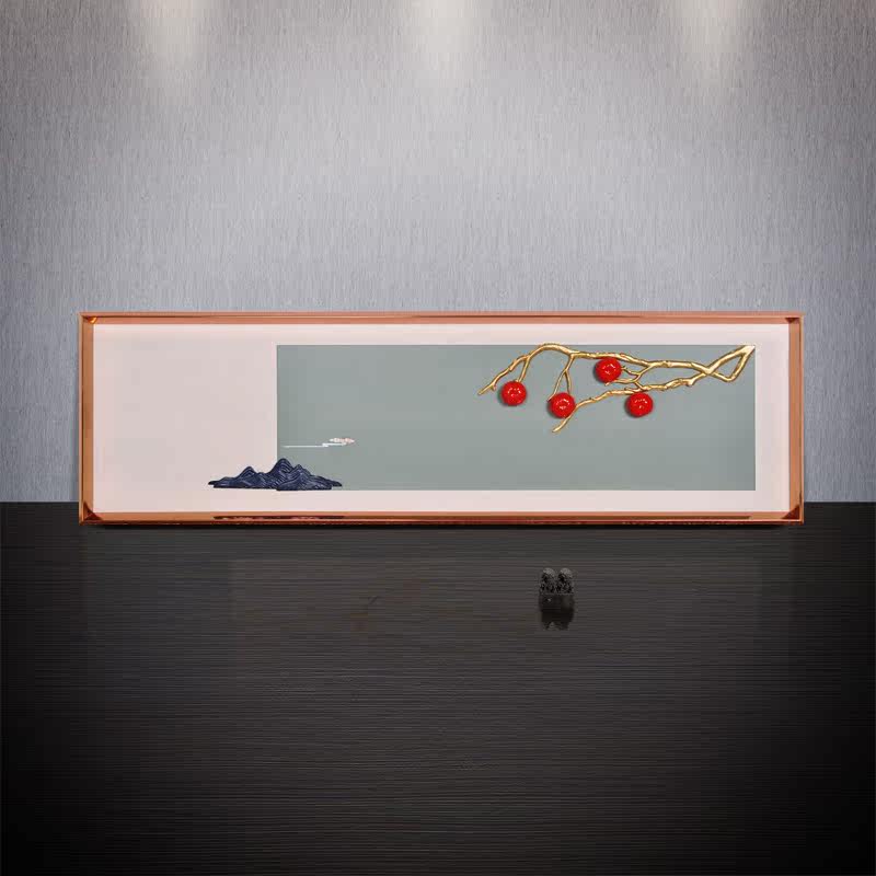 Small living room modern simple decorative painting bedside dining room rock color filigree craft painting elegant