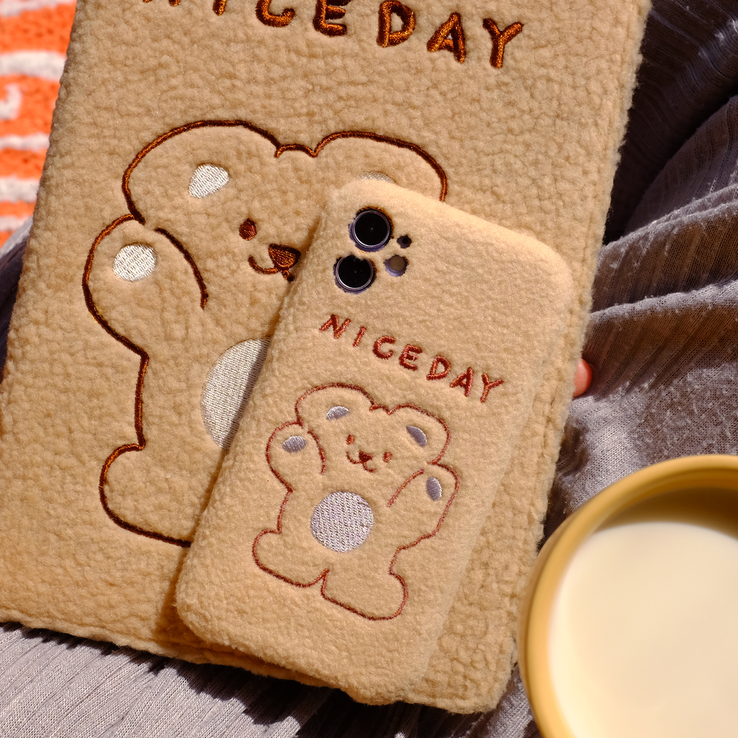 Plush Cubs apply Apple iPhone12 11ProMax mobile phone protective shell XsMax XR 8P soft shell 12mini