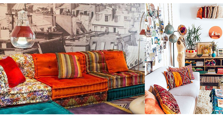 Thị giác hương vị của nhập khẩu bohemian thêu đơn futon sofa đệm tatami kết hợp của người gối dài - Ghế sô pha sofa ngoài trời