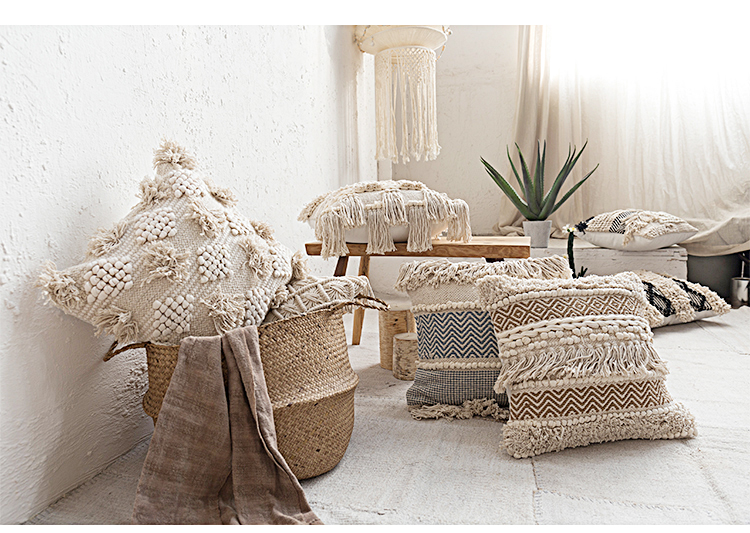 Thị giác hương vị của dệt tay đệm bông gối gió đơn giản Bắc Âu Bohemian nhập khẩu quốc gia - Trở lại đệm / Bolsters gối tựa lưng cao cấp