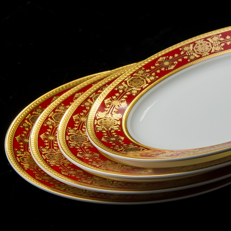 Jingdezhen ceramic dishes suit north European style up phnom penh dishes ipads porcelain tableware I Chinese suit gift set