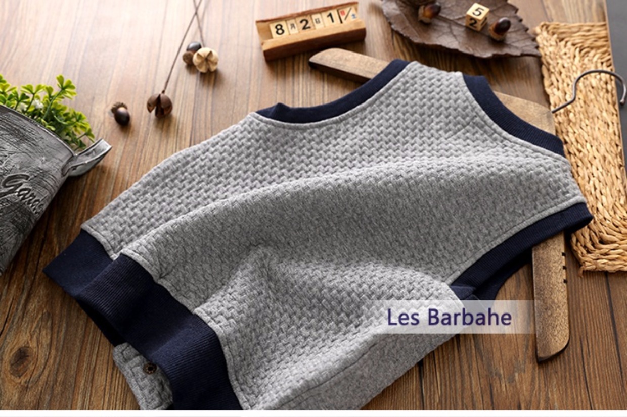 Mẫu áo xuân hè 2018 Quần áo trẻ em châu Âu và Mỹ bé trai lớn vest cotton trẻ em vest vai đứng áo sơ mi thủy triều áo khoác cho bé