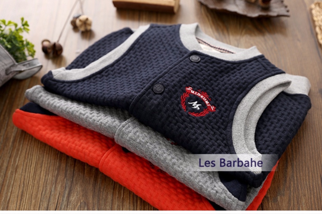 Mẫu áo xuân hè 2018 Quần áo trẻ em châu Âu và Mỹ bé trai lớn vest cotton trẻ em vest vai đứng áo sơ mi thủy triều áo khoác cho bé