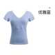 Modaer-Qianxian Top с коротким рукавом-синий