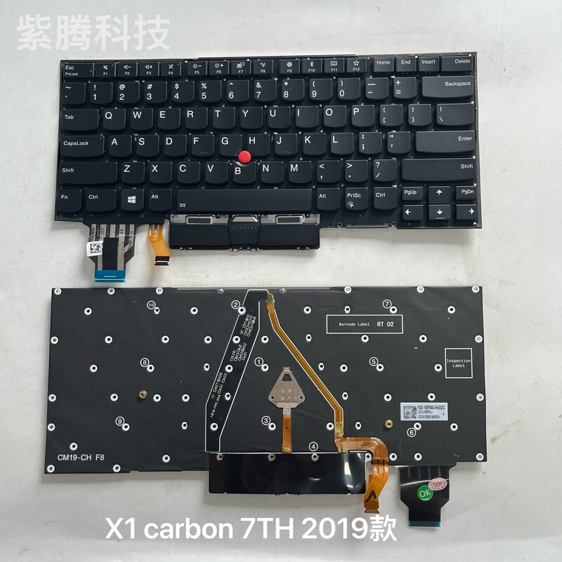 Suitable for Lenovo ThinkPad X1 Carbon 7Th 2019 10Th 2022 Notebook Keyboard