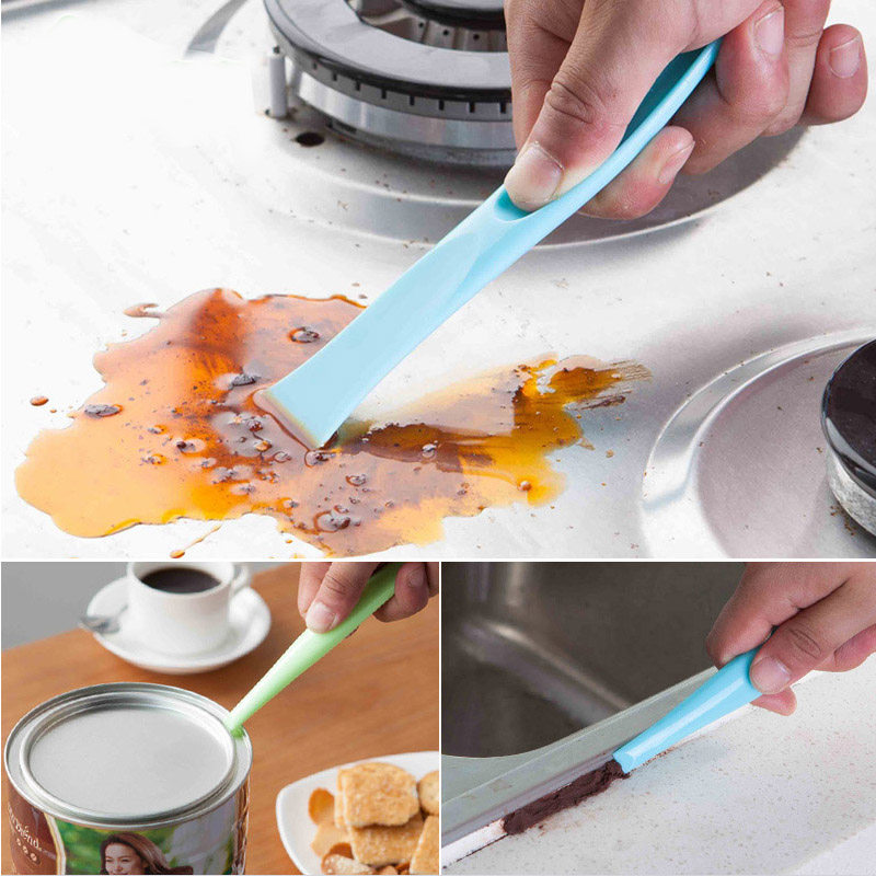 Gas stove cleaning brush creative household gadgets kitchen supplies stove gap cleaning shovel decontamination shovel can opener