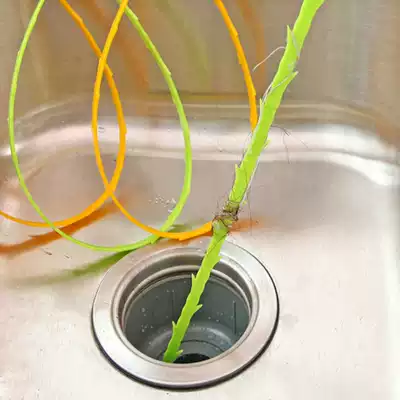 Kitchen drain pipe dredger Toilet sewer hair cleaner Bathroom anti-blocking hair cleaner