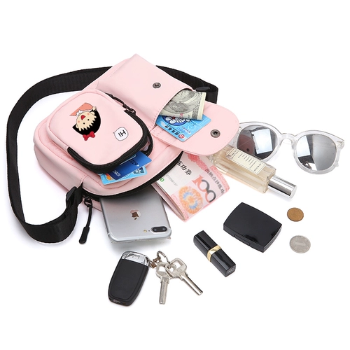 Мультяшная сумка через плечо, мобильный телефон, сумка на одно плечо