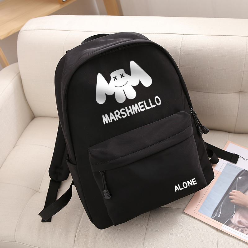 marshmello school bag hundred DJ Marshmallow shoulder bag Alan Walker Alan Walker with Faded