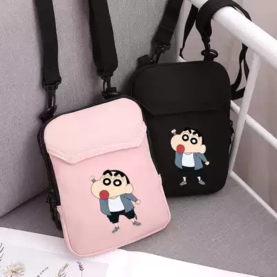 Crayon small new shoulder shoulder mini bag men's small satchel bag mobile phone bag female Chaodi bag hip hop