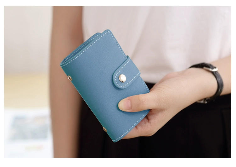 Cá tính gói thẻ nhỏ nam của phụ nữ Hàn Quốc bộ thẻ đa thẻ chủ thẻ kinh doanh nhỏ siêu mỏng mini dễ thương gói thẻ