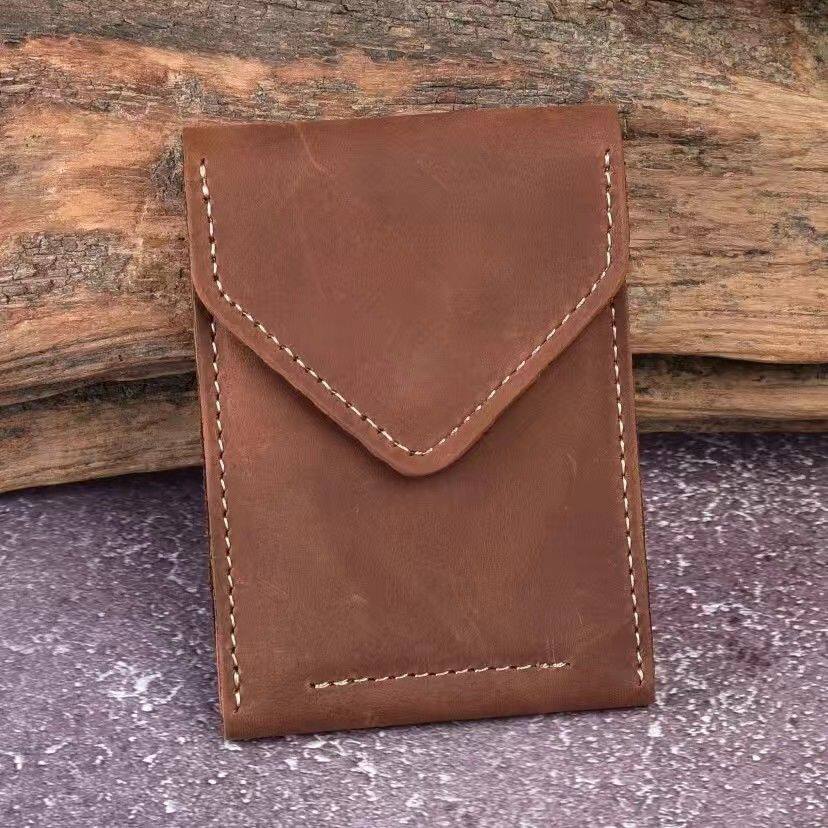 Retro Crazy Horse Leather Driver's License Cover Men's First Layer Cowhide Driving License Cover Genuine Leather Driver's License Card Set Female Simple and Creative