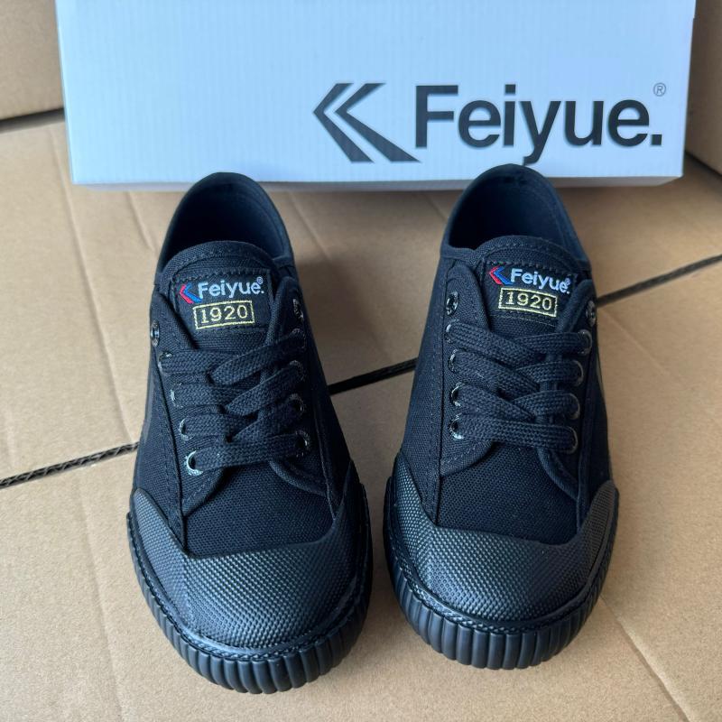 2024 Maiduoduo Export Korean Feiyue Black Canvas Classic Casual Campus Couple Lace-Up Black Shoes