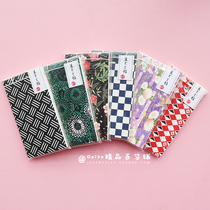 Japans DAISO Japanese and wind cherry blossom stripes retro word line wear Notes Note notes