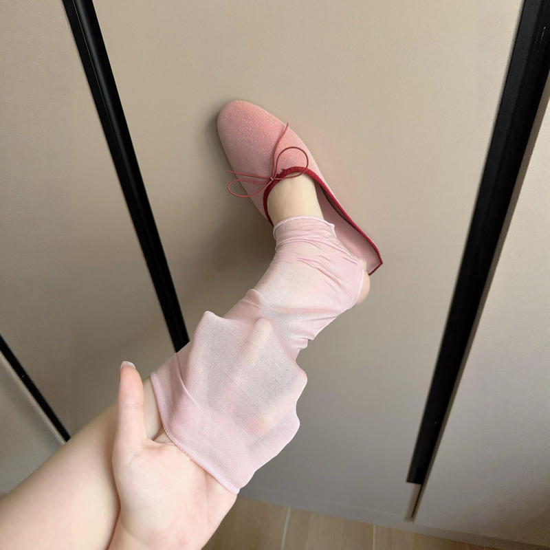 I Love Cherry Blossom Pink so Much! Summer Color Scheme~ Thin, Breathable, Atmospheric, Girly Lyocell Footless Socks & Leg Warmers