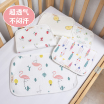 Newborn Pillow Pillow Cushion Baby Cloud Sheet Pillow Towel Baby Flat Pillow Beginner Pure Cotton Cloth Absorbing Sweat and Breathable Summer