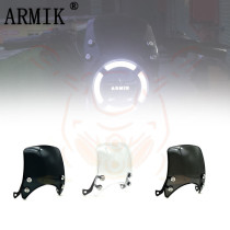 Prince motorcycle windshield retro modified CG125 transparent windshield front baffle windshield protective plate cover