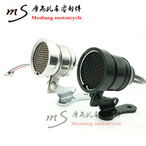 CG125 motorcycle retro modified aluminum shell rear taillight Harley Cruise Prince retro brake light Rear license plate light