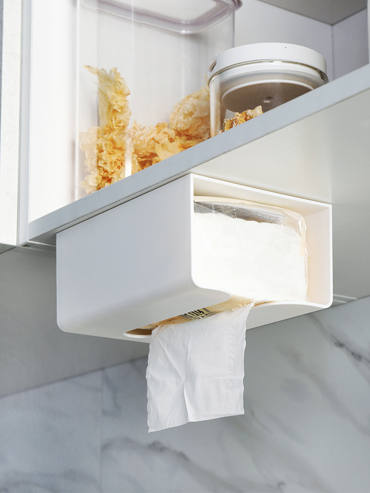 Creative tissue box Toilet paper box Nordic household napkin box Living room wall-mounted removable toilet paper box Tissue storage box
